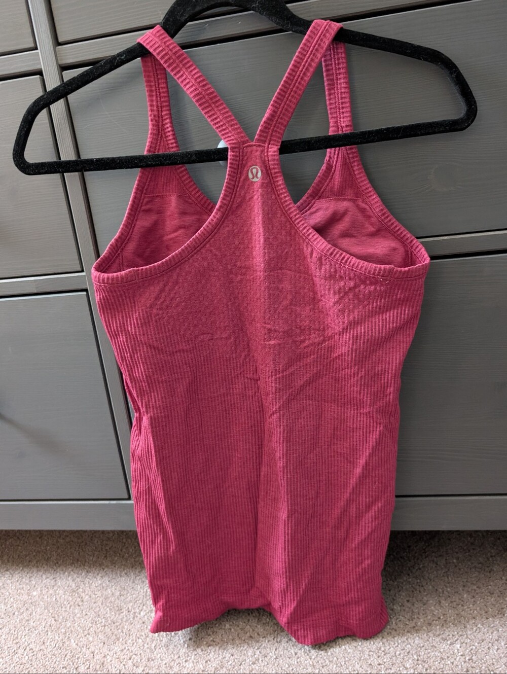 Lululemon Ribbed Pink Tank Top - Classic Racerback - Picture 2 of 2